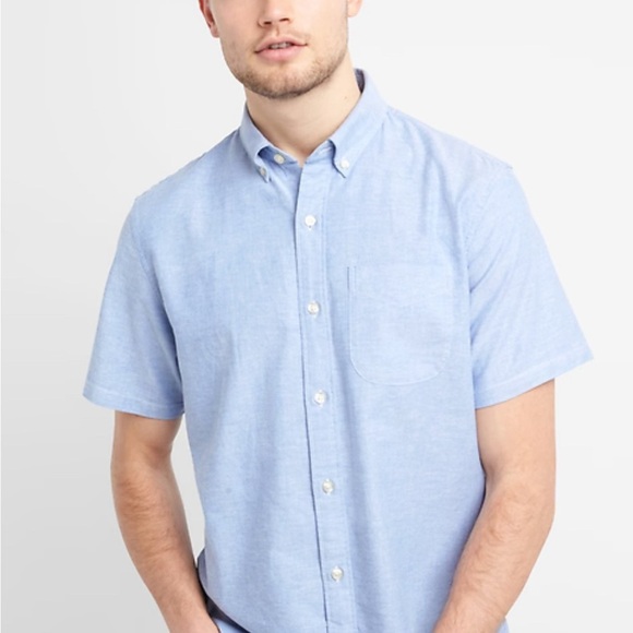 GAP Blue Casual Button Down Shirt with Classic Collar - Picture 1 of 3